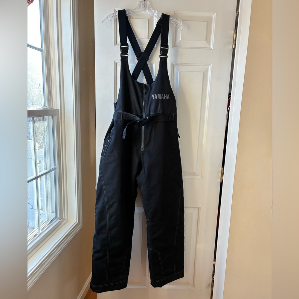 Yamaha Women’s Snowmobile Bib Pant Waterproof & Insulated Black Size 12